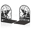 Non-Skid Iron Bookend Display Stands AJEW-WH0548-104-1