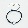 Hamsa Hand with Evil Eye Bead Braided Bead Bracelets SX3134-4-1