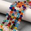 Transparent Electroplate Glass Beads Strands GLAA-F029-2mm-D29-4