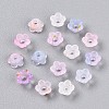 Frosted Transparent Acrylic Beads OACR-N137-72C-2