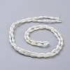 Electroplated Opaque Glass Beads Strands EGLA-L015-FR-B11-3