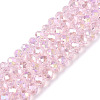 Electroplate Glass Beads Strands X-EGLA-A044-T6mm-B10-1
