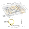 40Pcs 2 Colors 304 Stainless Steel Leverback Earring Findings STAS-FS0001-24-5