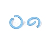 Spray Painted Iron Open Jump Rings IFIN-T017-04C-04-2