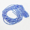 Electroplate Glass Beads Strands X-EGLA-D018-8x8mm-61-2