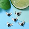 Rack Plating Alloy Glass Pendants FIND-YW0001-85A-5