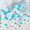 DIY Round Silicone Focal & Flat Round Iron Rhinestone Spacer Beads Jewelry Finding Making Kits DIY-TA0011-85-7