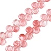 Cherry Quartz Glass Beads Strands G-T138-124-1