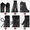 PU Leather Lace-in Boot Zipper Inserts DIY-WH0387-37B-01-4