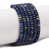 Natural Lapis Lazuli Beads Strands G-P354-10-4x2mm-5
