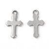304 Stainless Steel Tiny Cross Charms STAS-F192-080P-3