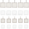 DIY Blank Square Dome Pendant Making Kit DIY-SC0023-03-1