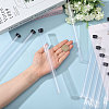 Acrylic Incense Storage Tube with Black Cap for Incense Sticks AJEW-WH0561-31-3
