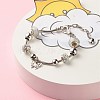 201 Stainless Steel Butterfly Charm European Bracelet with Snake Chains BJEW-JB08044-02-5