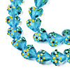 Handmade Bumpy Lampwork Beads Strands LAMP-N029-011C-3
