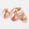 Faceted Teardrop Glass Pendants GLAA-O008-B11-1