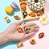 12Pcs 12 Styles Bread Themed Resin Pins JEWB-CJ0003-09-4