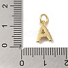 26Pcs Letter A~Z Rack Plating Brass Charms KK-B092-30-G-4