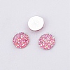 Druzy Resin Cabochons LS-RESI-WH0026-03A-01-1