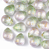 Two Tone Transparent Spray Painted Glass Beads GLAA-T017-01-B01-1