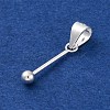 925 Sterling Silver Pendant Bails STER-D301-03S-2