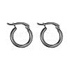 304 Stainless Steel Hoop Earrings X-EJEW-F105-12B-2