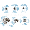 304 Stainless Steel Crimp Beads STAS-TA0004-11P-8
