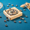 Kissitty 58pcs 29 style Alloy Rhinestone European Beads MPDL-KS0001-03-16