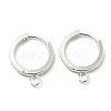201 Stainless Steel Huggie Hoop Earrings Findings STAS-A167-01G-S-1