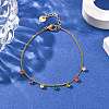 304 Stainless Steel Charm Bracelets BJEW-A047-02G-2