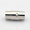 Tarnish Resistant Column 304 Stainless Steel Locking Tube Magnetic Clasps STAS-N014-25-5mm-1