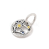 Luminous 925 Sterling Silver Rhinestone Constellation Charms STER-H114-01AS-012-2