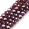 Electroplate Glass Beads Strands EGLA-A044-T6mm-A13-1
