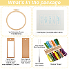 Flower Pattern DIY Embroidery Starter Kits DIY-WH0569-46-2
