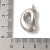Non-Tarnish 304 Stainless Steel Pendants STAS-M017-08P-04-3