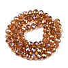 Electroplate Glass Beads Strands EGLA-A044-T8mm-B04-3