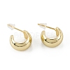 Brass Stud Earrings ZIRC-P088-05G-1