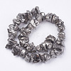 Electroplated Natural Quartz Crystal Bead Strands X-G-F336-06G-2