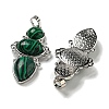 Synthetic Malachite Pendants G-Q158-04J-2