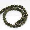 Natural Yellow Jade Beads Strands G-G598-8mm-YXS-26-2