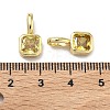 Brass Micro Pave Cubic Zirconia Charms KK-G555-21G-09-3