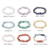9Pcs 9 Styles Natural Mixed Gemstone Chips Stretch Bracelets Set BJEW-JB11061-1