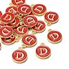 Golden Plated Alloy Enamel Charms ENAM-S118-03D-4