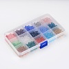 1Box 15 Color Round Glass Beads GLAA-X0011-01-3