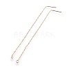Brass Stud Earring Findings KK-I645-01G-1