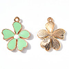 Alloy Enamel Pendants ENAM-R058-01D-2