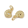 Brass Micro Pave Cubic Zirconia Pendants KK-I358-065G-04-2