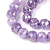 Anti-Tarnish Electroplate Glass Beads Strands GLAA-N064-6mm-02-3