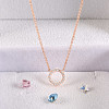 Real Rose Gold Plated NJEW-AA00089-17RG-5