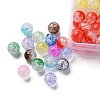 216Pcs 12 Colors Transparent Crackle Acrylic Beads CACR-YW0001-05-2